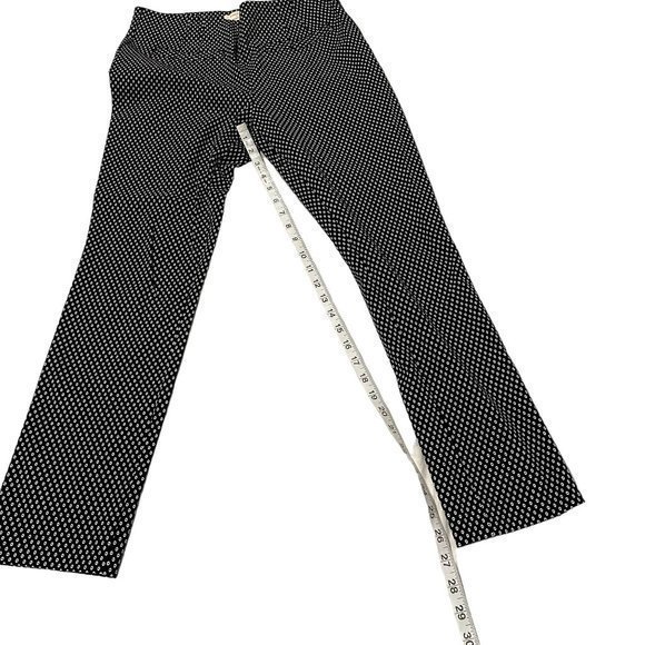 Anthropologie The Essential Slim Trouser Pants Black and White Size 4 NWOT - Picture 4 of 10